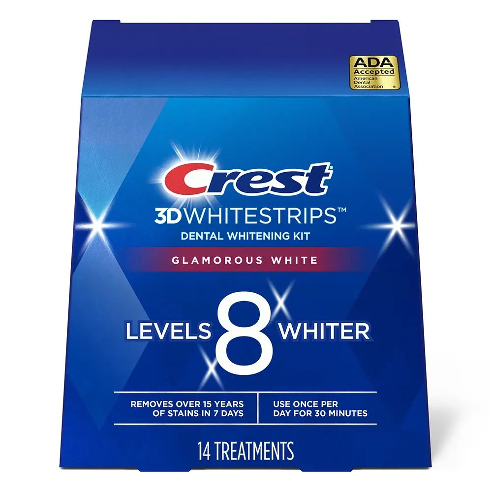 Избелващи ленти Crest 3D Glamorous White 1 Crest от USA Козметика Избелващи ленти Crest 3D Glamorous White