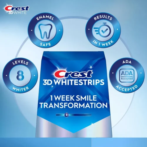 Избелващи ленти Crest 3D 1 Week Smile Transformation 9 Crest от USA Козметика Crest-3D-1-Week-Smile-Transformation