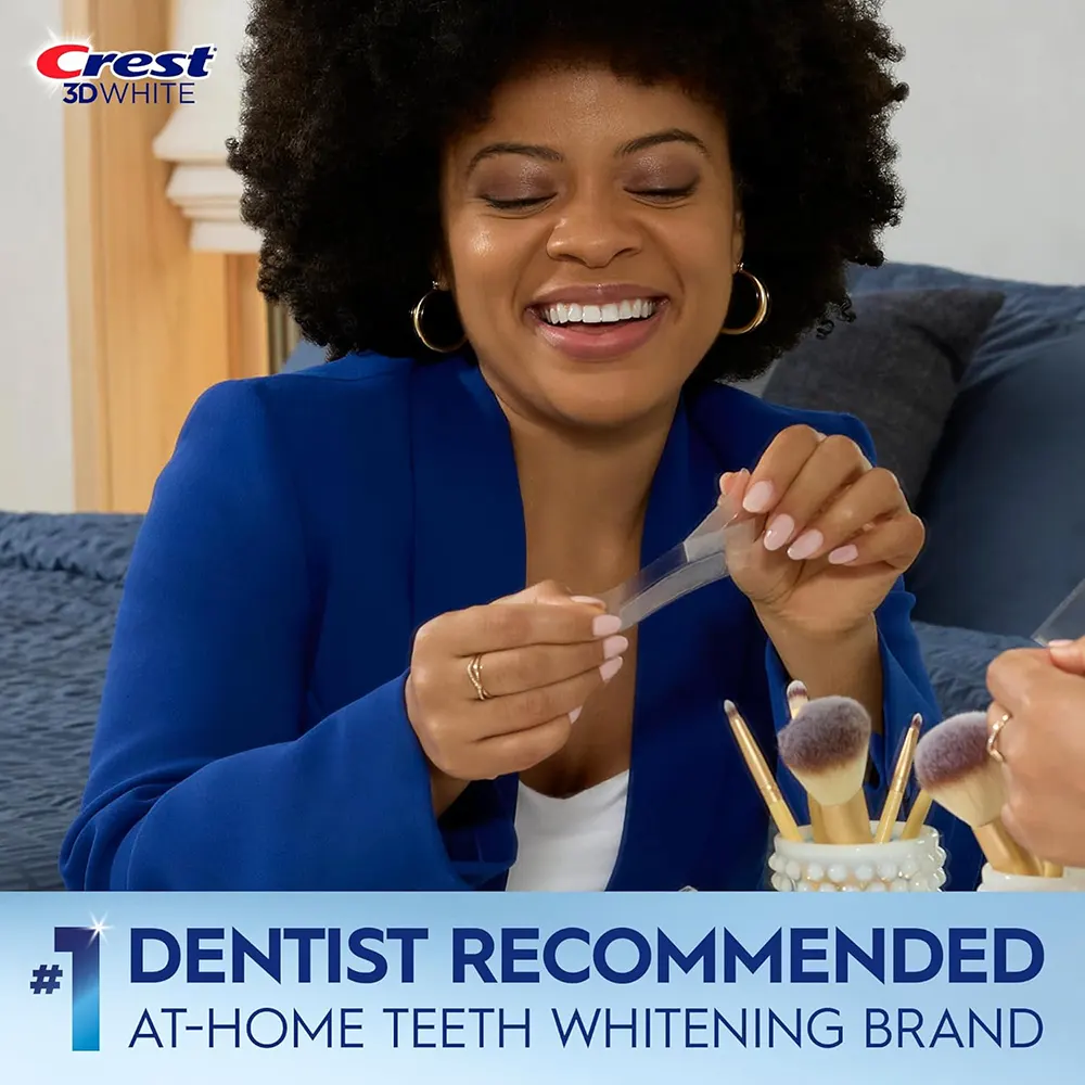 Избелващи ленти Crest 3D 1 Week Smile Transformation 8 Crest от USA Козметика Crest ленти за избелване на зъби как се слагат