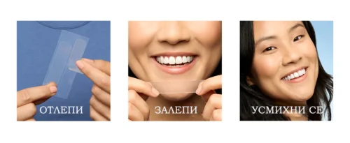 Избелващи ленти Crest 3D Sensitive & Gentle 3 Crest от USA Козметика как се изпозлват избелващи ленти Crest