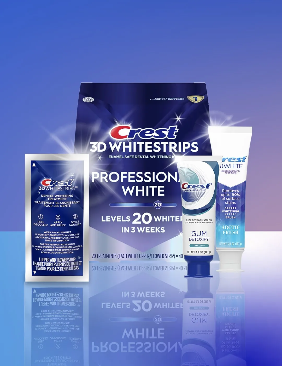 USA козметика - сайт за продукти на Crest за избелване на зъби